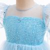 Elsa Summer Girl's Bubble Sleeve Princess Wedding Dress