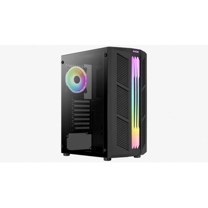 Aerocool Midi-Tower ATX Aerocool Prime RGB mit Sichtfenster (schwarz)