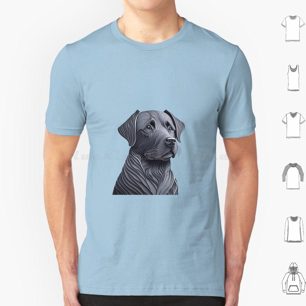 Black Labrador Layered Art T Shirt 6xl Cotton Cool Tee Black Labrador Dog Black Labrador Art Labrador Dog Design Black Labrador