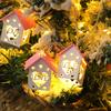 1.5/2/3m LED Christmas Decoration Wood House String Light Santa Claus Christmas Trees Battery USB String Lighting for Home Decor