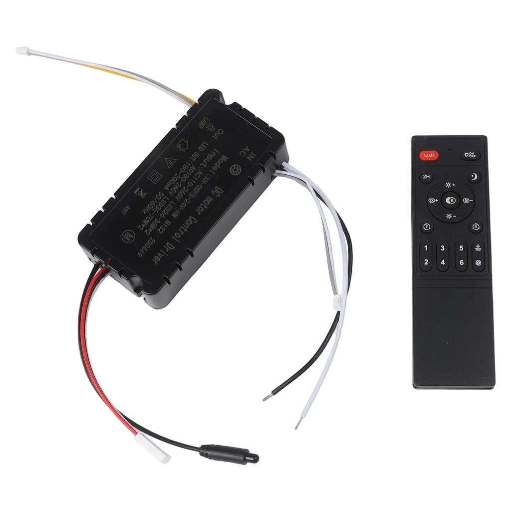 For Indoor Lighting Dimming Receiver 6-Speed Remote Controller Ambiance Lighting Model With Air Guide Adjustable Speed Settings
