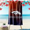 Denver Broncos Druck Strandtuch, Großes Weiches Schnelltrocknendes Handtuch für Strand Camping Schwimmen