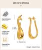 Unique Stainless Steel Stud Earring for Women, 18K Gold Color Plated Geometric Statement Earring Jewelry Wholesale