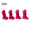 Pranks Core Tire Hats 4Pcs Novelty Spoof Silicone Valve Stem Penis Luminous Bumper Strips Car Bicycle Mountain Accessories Safe Driving