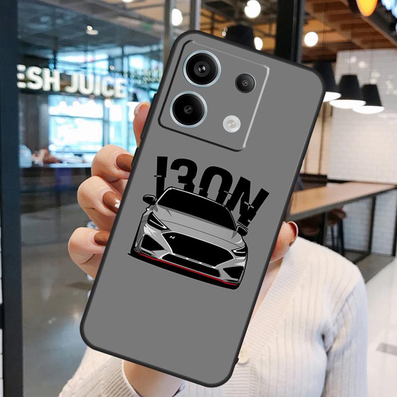 i30N Sports Car Cover For Xiaomi Redmi Note 13 Pro 12 11 9 10 Pro 9S 10S 11S 12S Redmi 12 10C 12C 13C Case
