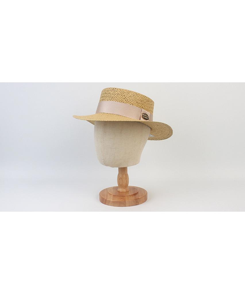 Yunibeosyeolkemiseuteuli Beige Ivory Line Panama Hat Panama Hat