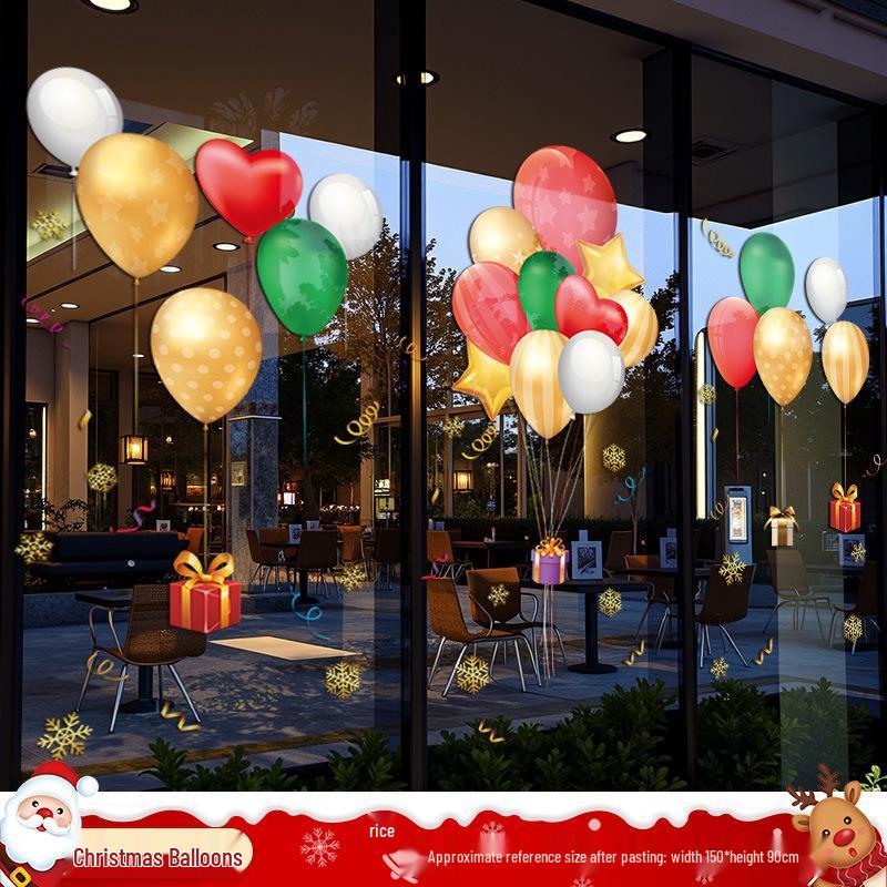 Santa Claus Window Cling Christmas Decoration Decal