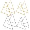 High Quality Versatile Function Brand New Coaster Holder Triangle Coasters Waterproof Coaster Holder Gold Iron