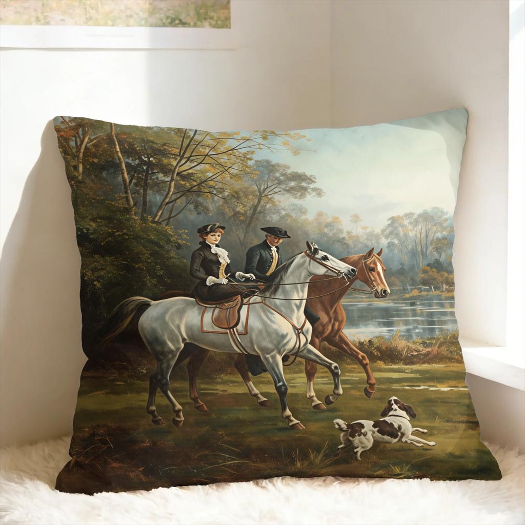 Pillow Cover Equestrian Kawaii Pillow Case For Sofa Car Home Decor Pillowcases