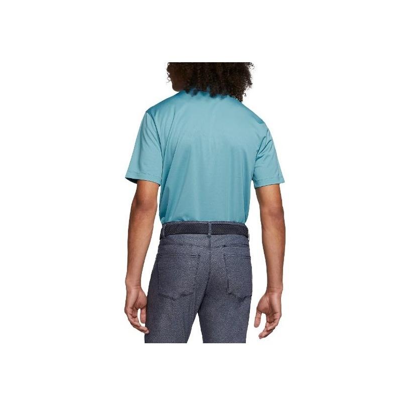 Nike Football Solid Straight Short Sleeve Polo Men tops Blue CT4581-424