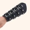 Men Black Gauntlet Bracer Gauntlet Cosplay Bracer Wristband for Parties