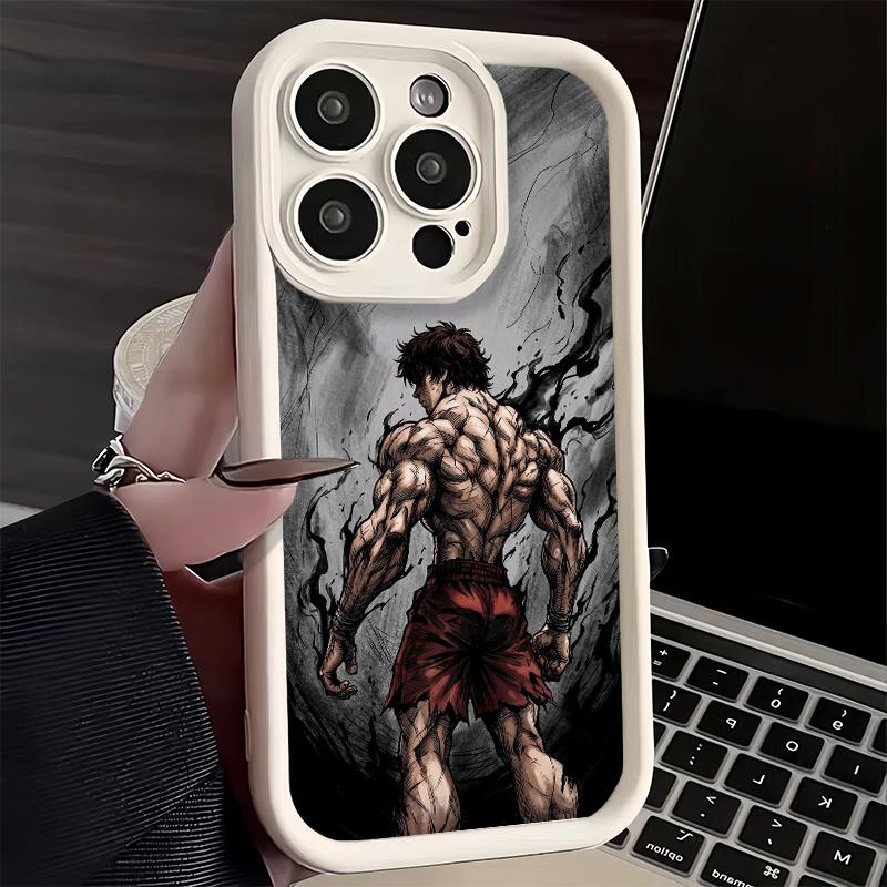 Phone Case for iPhone 17 Air 16E 15 16 Pro Max Baki the Grappler Anime Cover 14 Plus 13 12 Mini Soft Shell Silicone Fundas