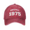 2026 Personalized Cotton Original Born In 1975 Funny Birthday Gift Baseball Cap Outdoor Men Women's Adjustable Dad Hat Fashion