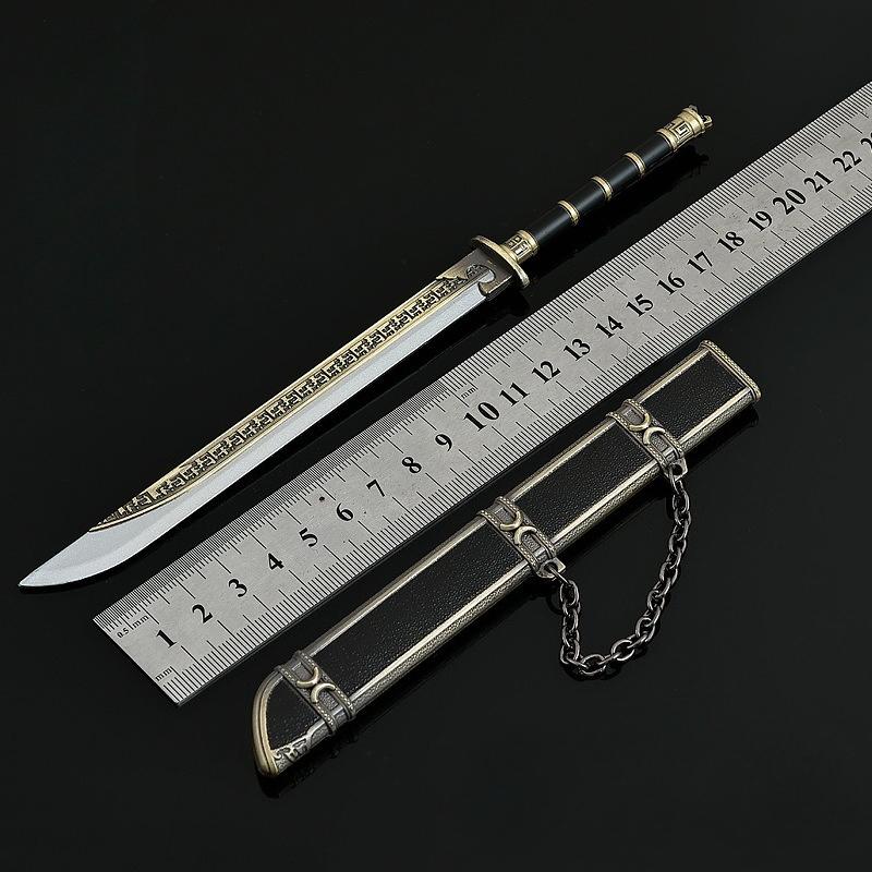 22cm/8.66in Samurai Sword Pearl Eclipse Weapon Props Cosplay Anime Peripherals Boy Birthday Gift Practice Toy Sports Collectible