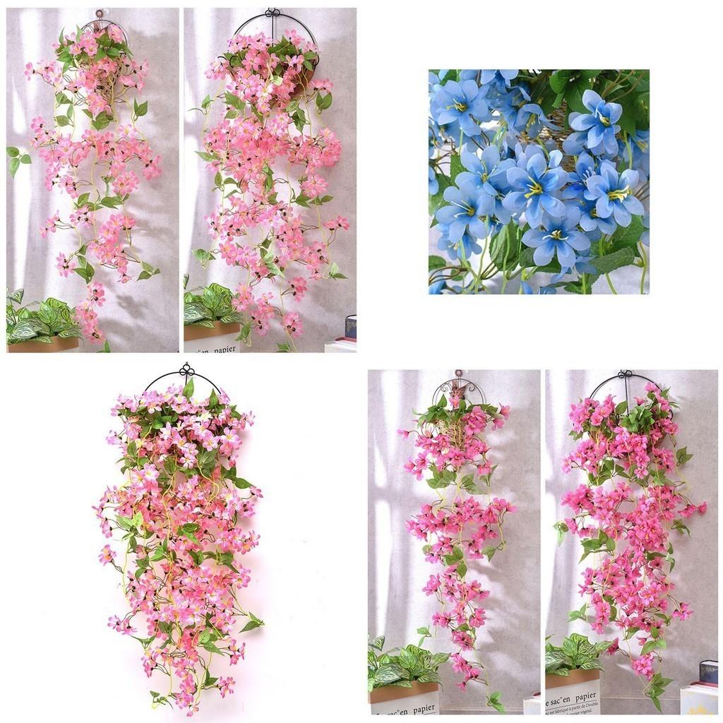 Beautiful Artificial Winter Jasmine Fake Hanging Silk Flowers Vine For Stunning Home Garden Decor