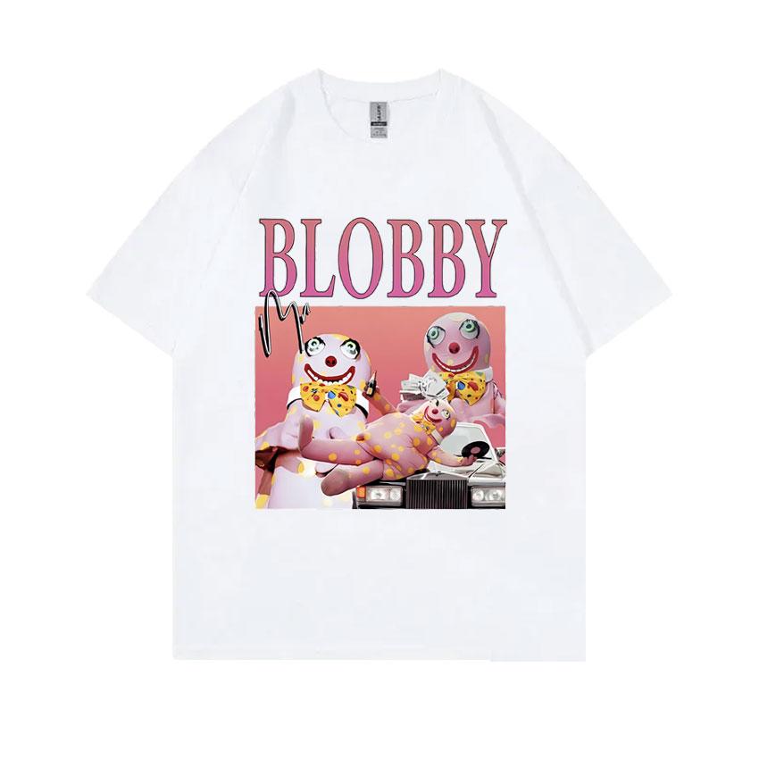 Mr Blobby Funny Meme Tshirt Unisex Women Joke Humor Tshirt Male Fashion Vintage Short Sleeve Unisex Pure Cotton Crewneck T Shirts