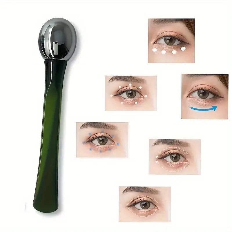 1pc Eye Massage Stick Eye Cream Applicator Makeup Skin Care Tools, Eye Cream Essence Absorption Introduction Stick Black Circle Eye Massage.