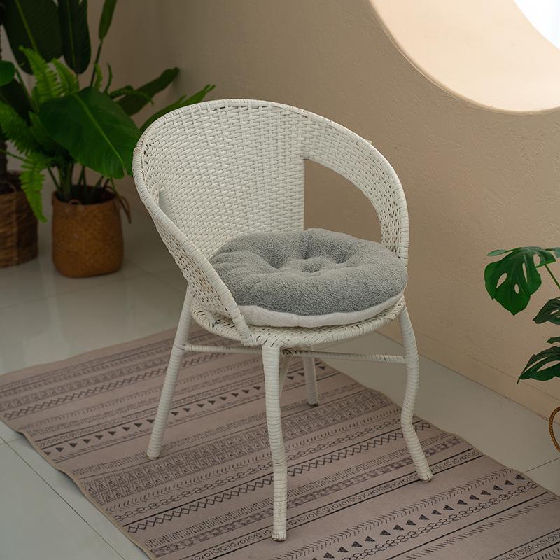 

Высококачественная круглая подушка для офиса с изображением подсолнуха, однотонные домашние принадлежности 40cm серый