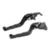 2PCS Motorcycle Brake Clutch Lever Handlebar Braking Device Adjustable Aluminium AlloyRed