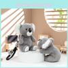 Handlicher Koala-Plüschtier-Schlüsselanhänger mit weichem, kurzem Plüsch für Kinder und als Geschenk