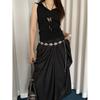 Fashion Metal Women's Waist Chain Adjustable Durable Retro Waist Chain Gold/Silver Carved Chain Belt
