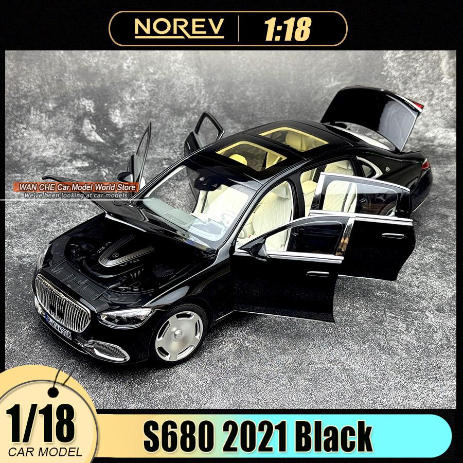 

NOREV diecast model 1/18 S680 2021 Black car model Static display holiday gift collection чёрный