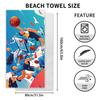 New, Double-sided Velvet Beach Towel, Support Surf Towel, Sports Towel.