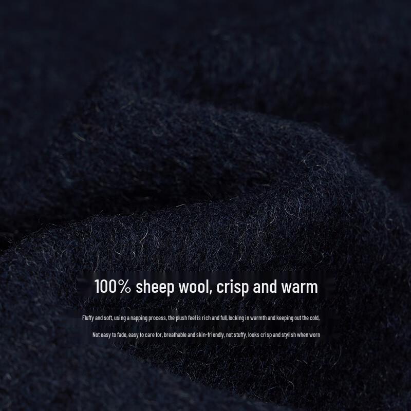 INMAN Women's 100% Wool Double-faced Lapel Coat