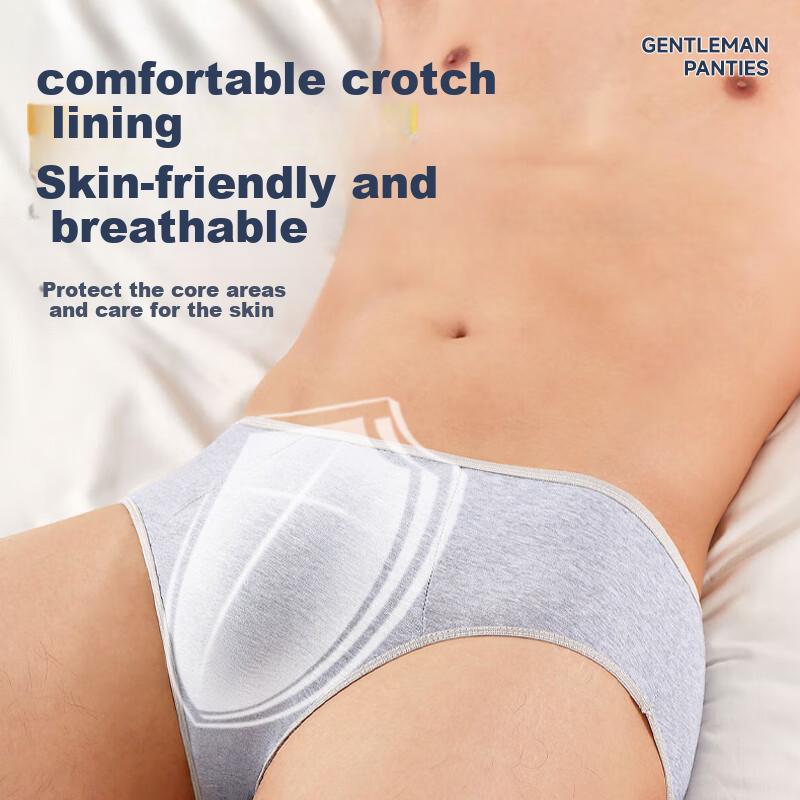 Qihaiqiu Disposable Men's Sterilized Large Size Triangle Underwear Shorts Travel Portable Wash-Free Individually Packaged 5 Pieces L