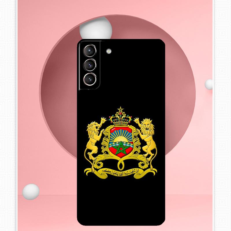 Morocco Maroc Moroccan Flag Case For Samsung Galaxy S25 Ultra S20 S21 S22 S23 S24 Plus S9 S10 S24 FE S25 FE Cover Funda