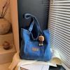 Retro Denim Shoulder Bag Large Capacity Leisure Tote Bag Casual Cowboy Underarm Bag  Travel