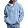 Frühling Herbst Herren Waffel Hoodie Oberteil Street Urlaub Langarm Sweatshirt Lässig Mode Ausflug Täglich Mann Hoodie