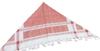 Palestinian Red White Keffiyeh Shemagh Traditional Arabic Head Scarf Palestinian Khufiya with Tassels