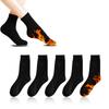 ZTFT Warm Warm Cotton Cold and Perfect for Perfect for Surviving Cold Spring and Gift Women's Socks, Spring/Winter, 5-Pair Set, Black, Socks, Thick,