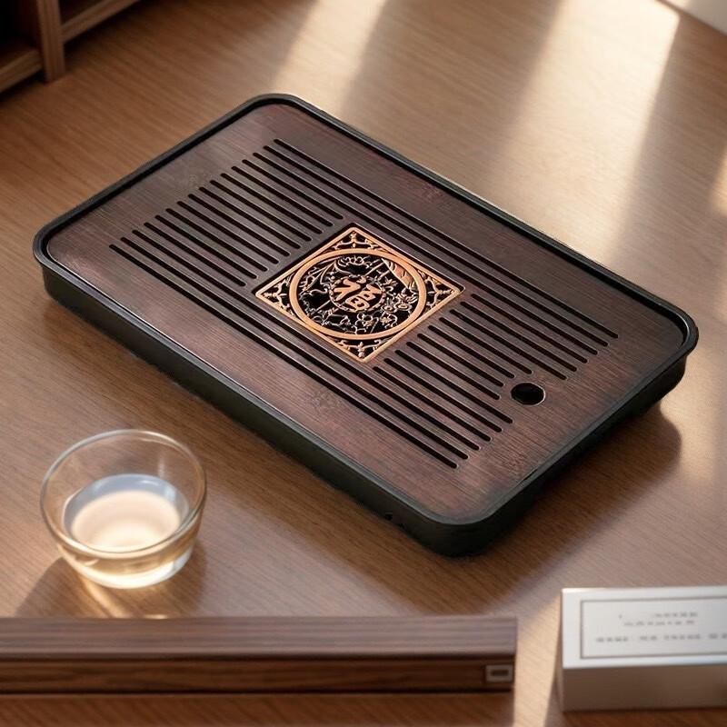 Bamboo Tea Tray with Drainage