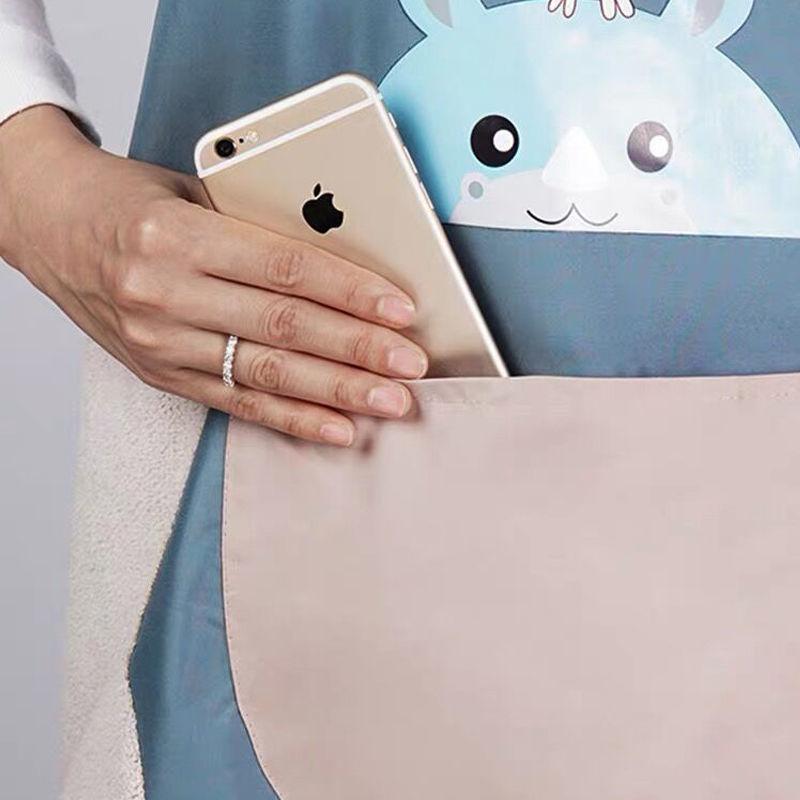 Dámská zástěra voděodolná pro domácnost PVC Zástěry odolné proti oleji Pro kuchaře Vaření Pečení Úklid domácnosti Restaurace Kuchyňské doplňky