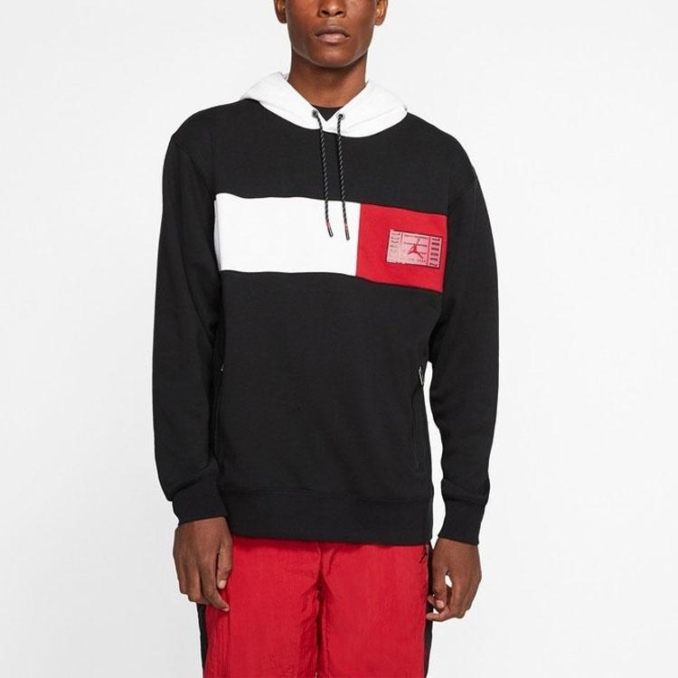 Air Jordan 11 Legacy Splicing Hoodie Asia Sizing 'Black' Men's CU1510-010