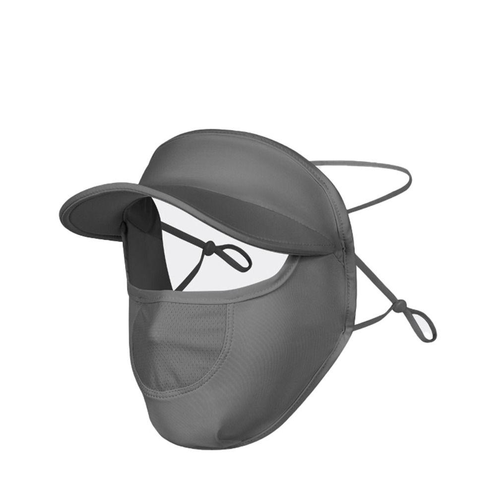 Outdoor Sunscreen Veil Sunscreen Face Scarf Face Cover Womne Sun Hats Face Gini Mask Ice Silk Mask