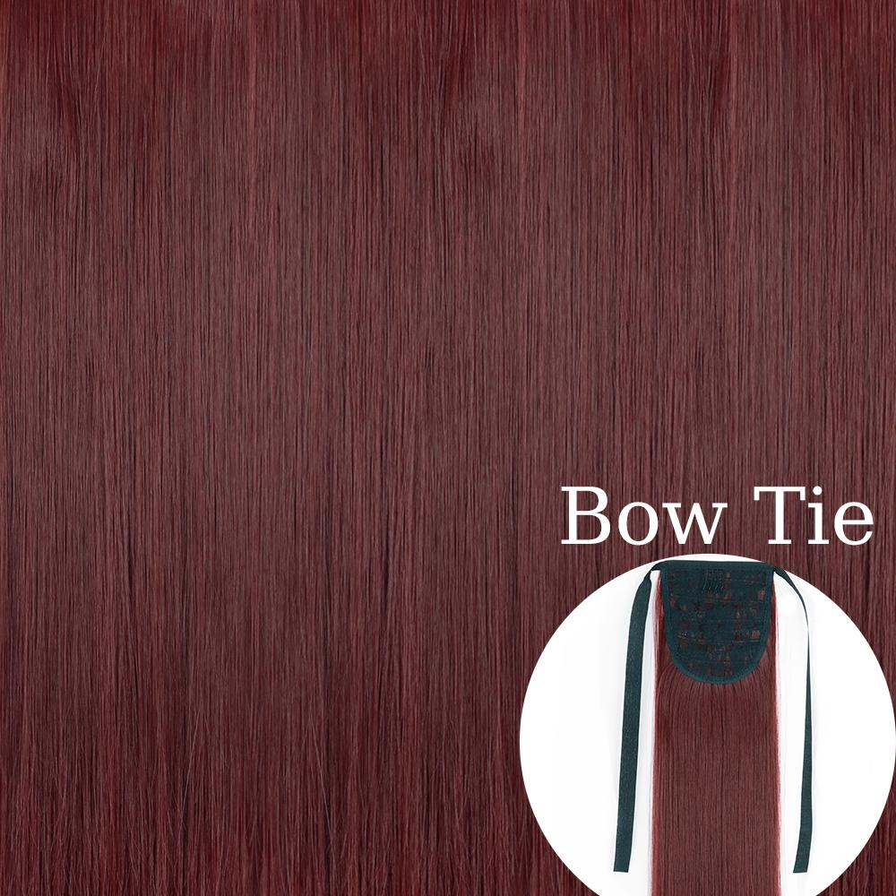 

MERISIHAIR 22 34-дюймове синтетичне пряме волосся, нарощене в кінський хвіст, натуральний шиньони з краваткою-метелем, нарощене волосся з кінським хвостом для жінок 55 CM