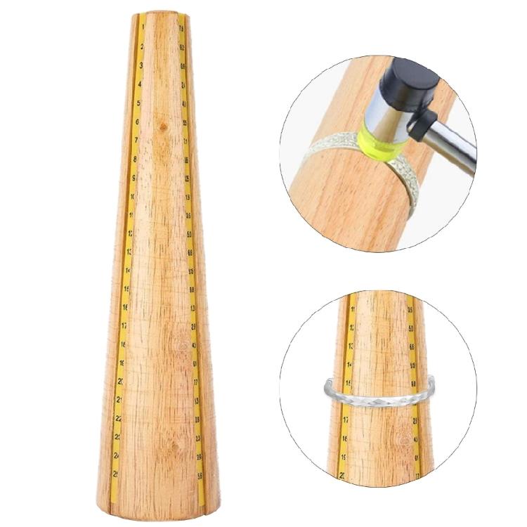 Mandrino per Bracciali in Legno Strumento per Gioielli Modellare Braccialetti Strumento Misuratore per Braccialetti
