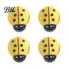Magnetic Whiteboard Accessories 4Pcs 3D Ladybug Refrigerator Magnet, Mini Ladybird Resin Fridge Magnet Decorative Memo Note Holder for Kitchen Office