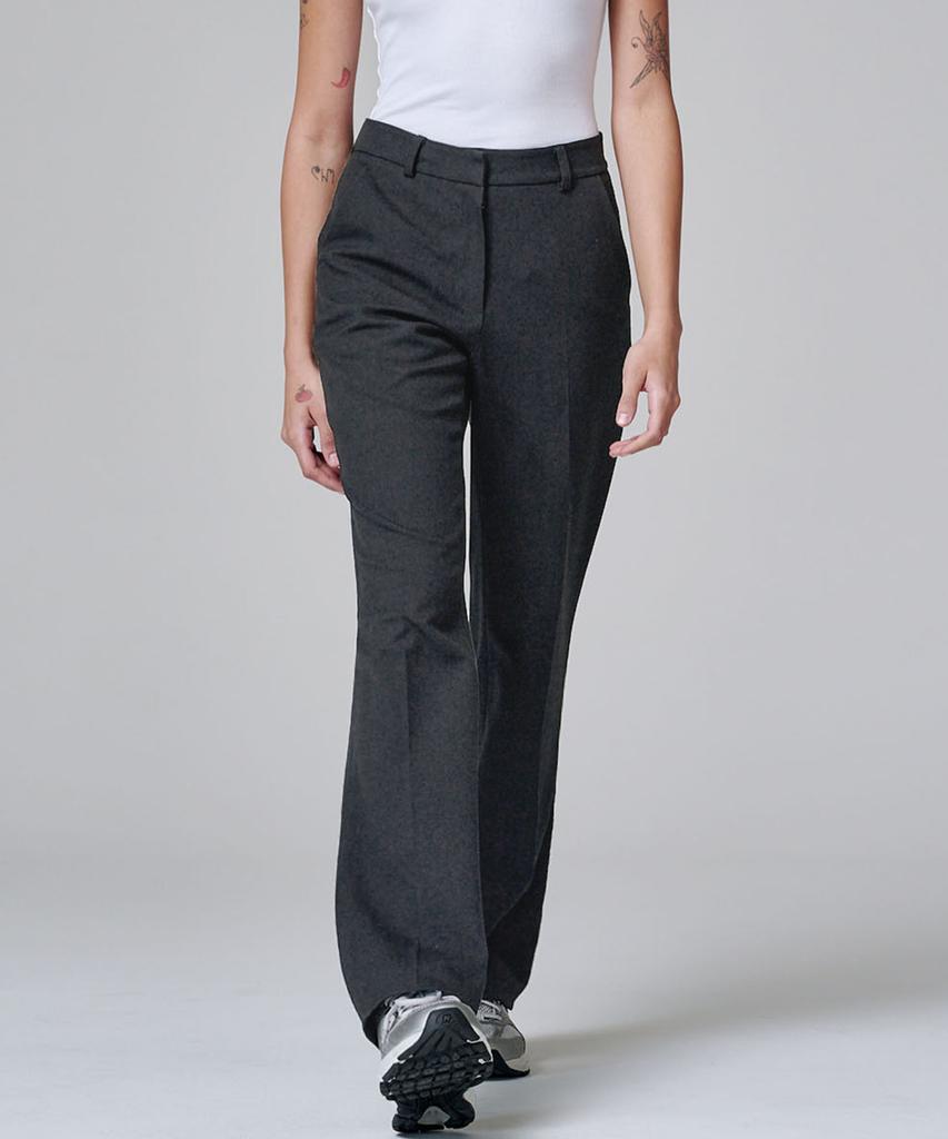 MALOUPE 2131 Stretch Slim Bootcut Pants (Dark Gray)