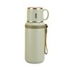 600ml Edelstahl Kaffeebecher Reise Thermobecher Auslaufsichere Thermosflasche Tee Kaffeebecher Büro Business Stil Thermoskanne