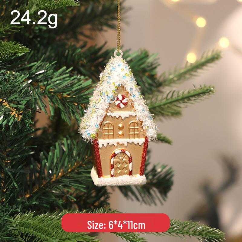 Pink Cartoon Christmas Tree Ornament with Glitter Sequins - Ins Style