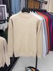 Men's Half-High Collar Wool Sweater - Warm, Versatile, Solid Color for Autumn/Winter