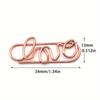 30Pcs Cute Paperclips Metal Paper Clips Love Heart Shapes Bookmarks Planner Clips for Office School Wedding Supplies
