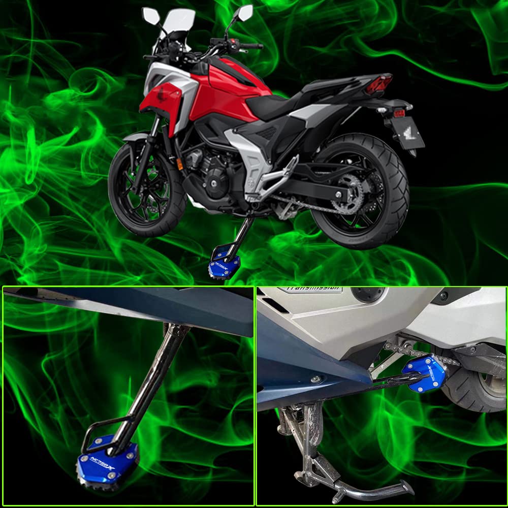 2022For Honda NC750X NC750X NC750X 2021-2022 Motorcycle CNC Kickstand Side Stand Expanding Extension Pad Support Accessories