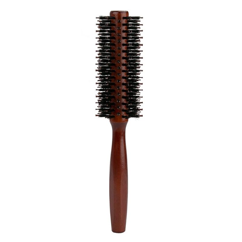 

FamGift Roll Pig Bristle Curling Wooden Hair Natural Bristle Brush for Blow and Hair Straight 1 Piece Brush, Brush, Comb, Anti-Static, Beauty, коричневый