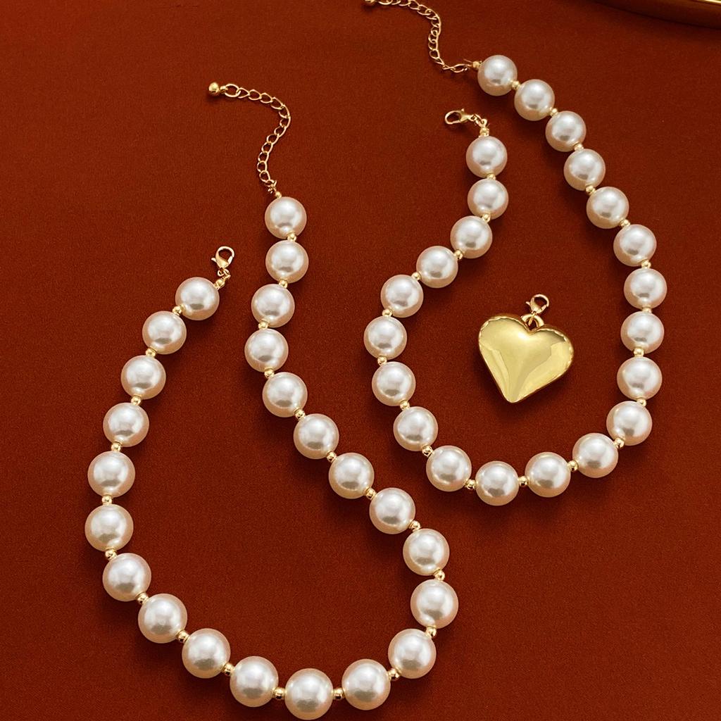European and American Exaggerated Cyber Multi-layer Bead Punk Collar Collarbone Chain Geometric Bead Necklace Female Beads