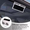 USB Charging Solar Powered Fan Dual Fans Car Exhaust Fan Auto Cooler Radiator Fan  RV Driving